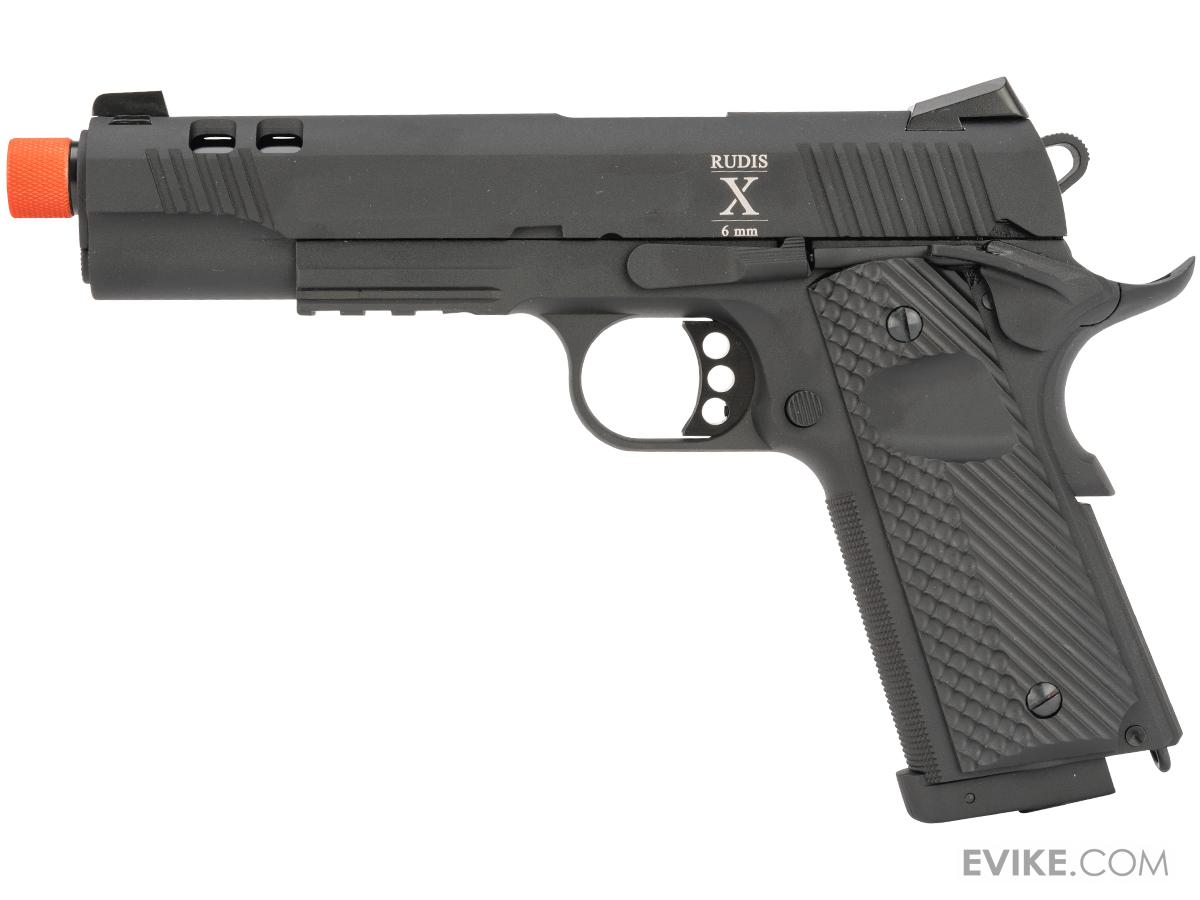 Secutor Arms Rudis Series 1911 Gas Blowback Airsoft Pistol (Model: Model X / Black)