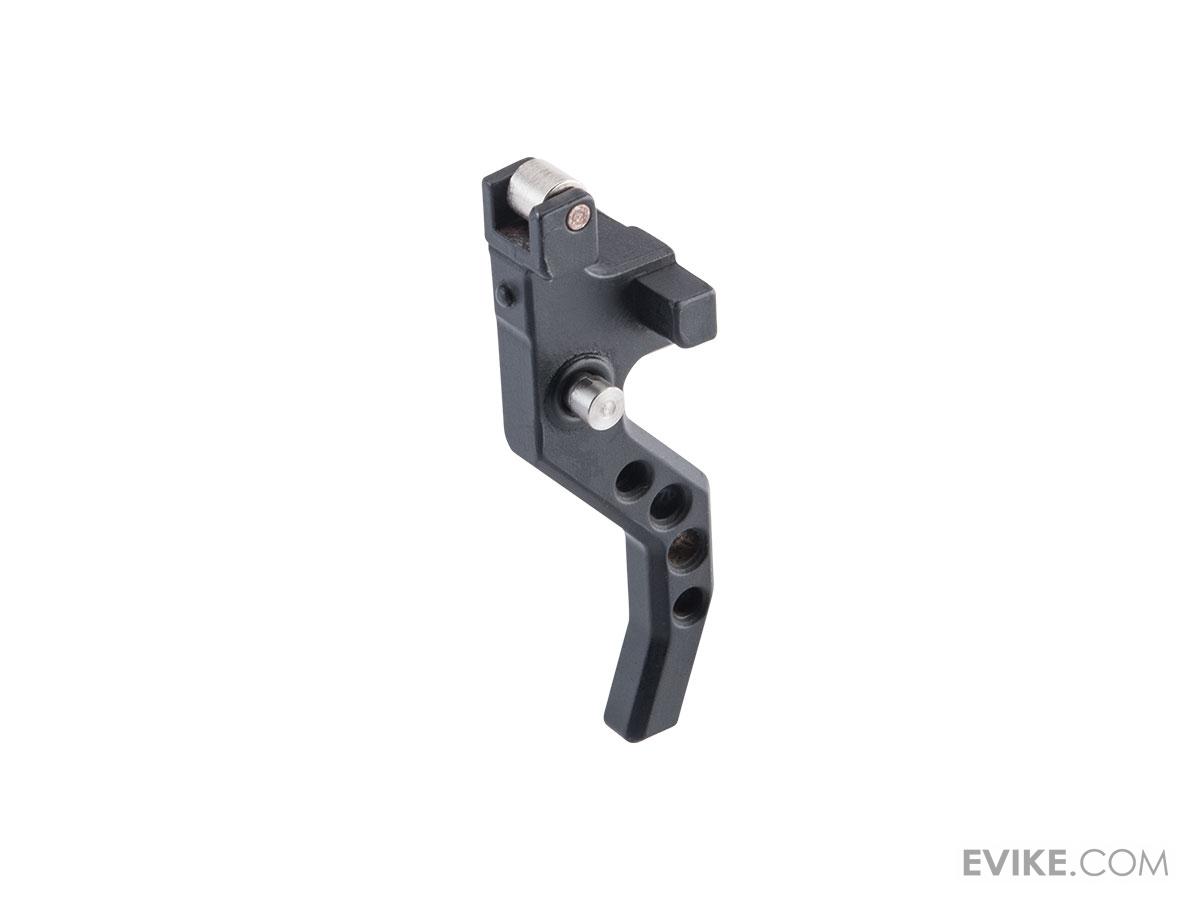 Slong Airsoft CNC Steel 45 Degree Zero Trigger for Tokyo Marui VSR-10 Airsoft Sniper Rifles (Model: Flat Face / Black)