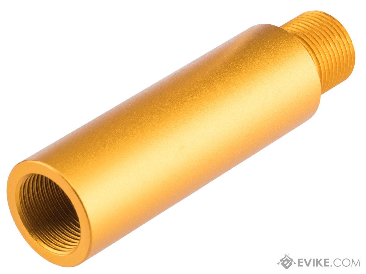 Slong Airsoft 14mm Negative Outer Barrel Extension (Model: Straight / 57mm / Gold)