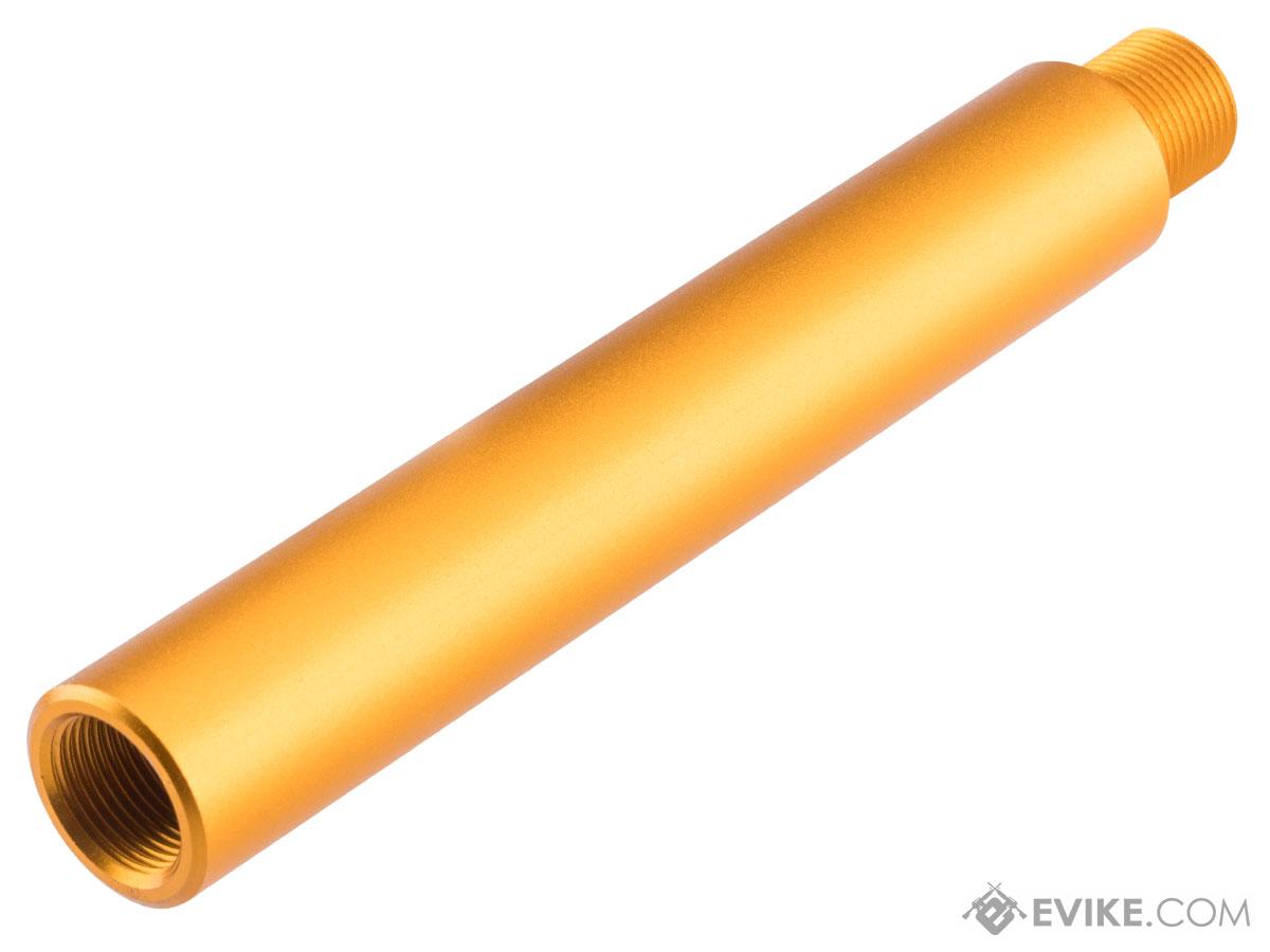 Slong Airsoft 14mm Negative Outer Barrel Extension (Model: Straight / 117mm / Gold)