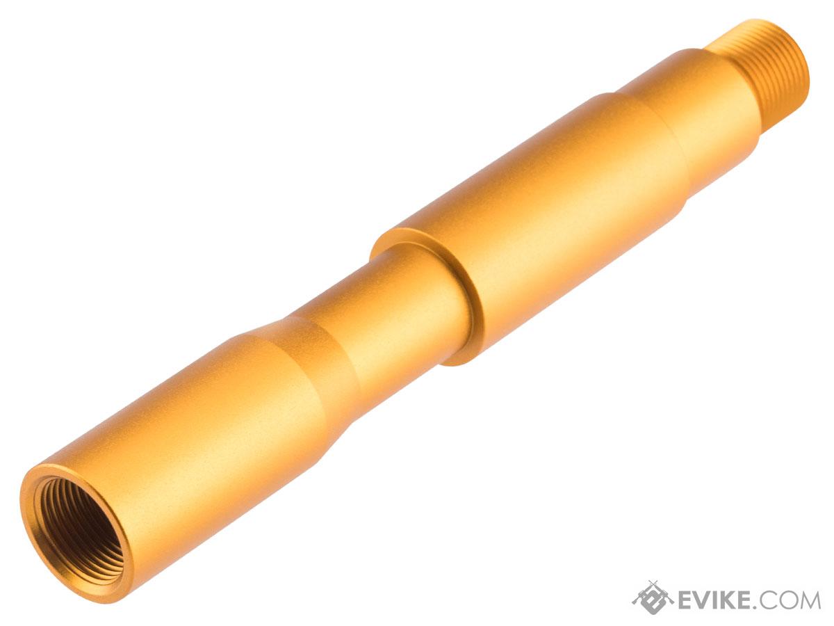 Slong Airsoft M4 Barrel Extension for 14mm Negative Threaded Barrels (Color: Gold)