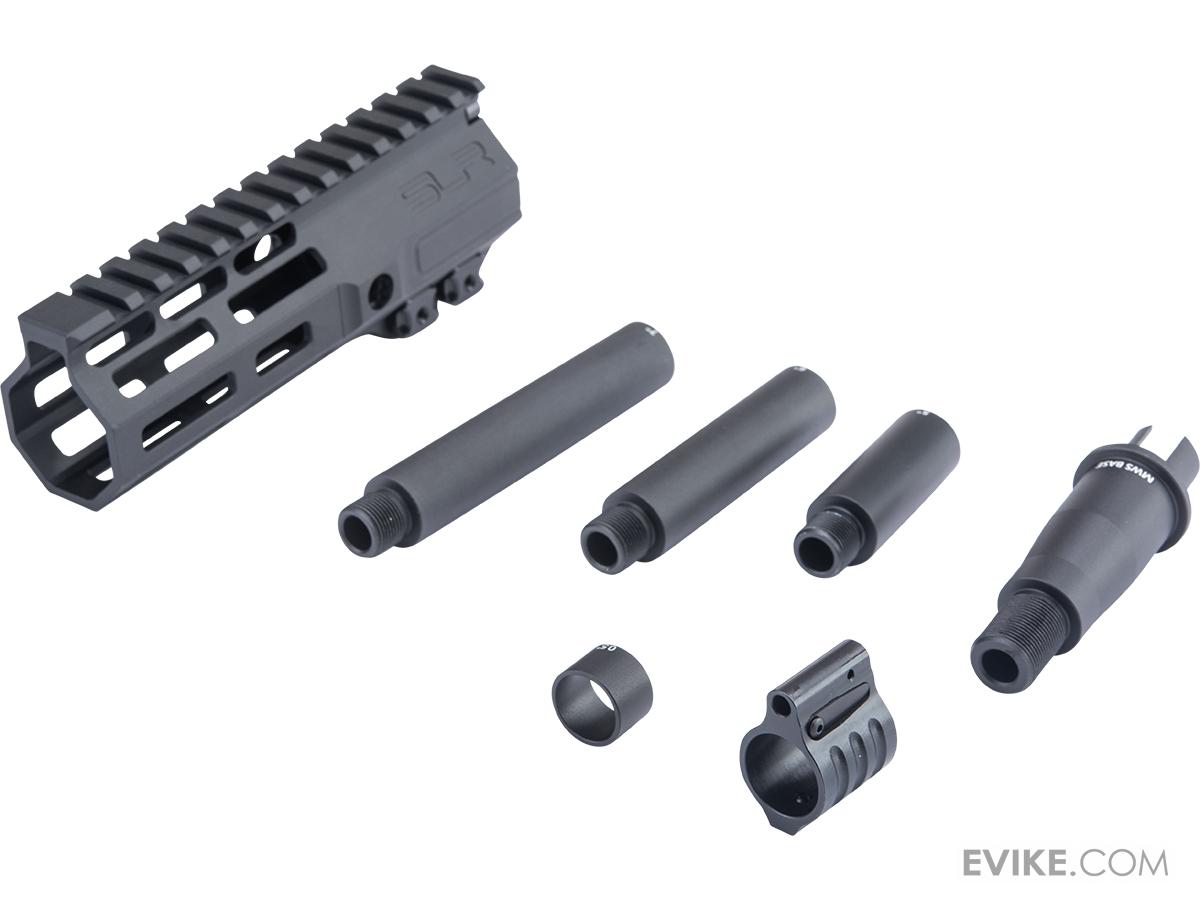 Dytac SLR Licensed ION Lite M-LOK Handguard Kit w/ Outer Barrel & Dummy Gas Block (Model: 6 / Black)