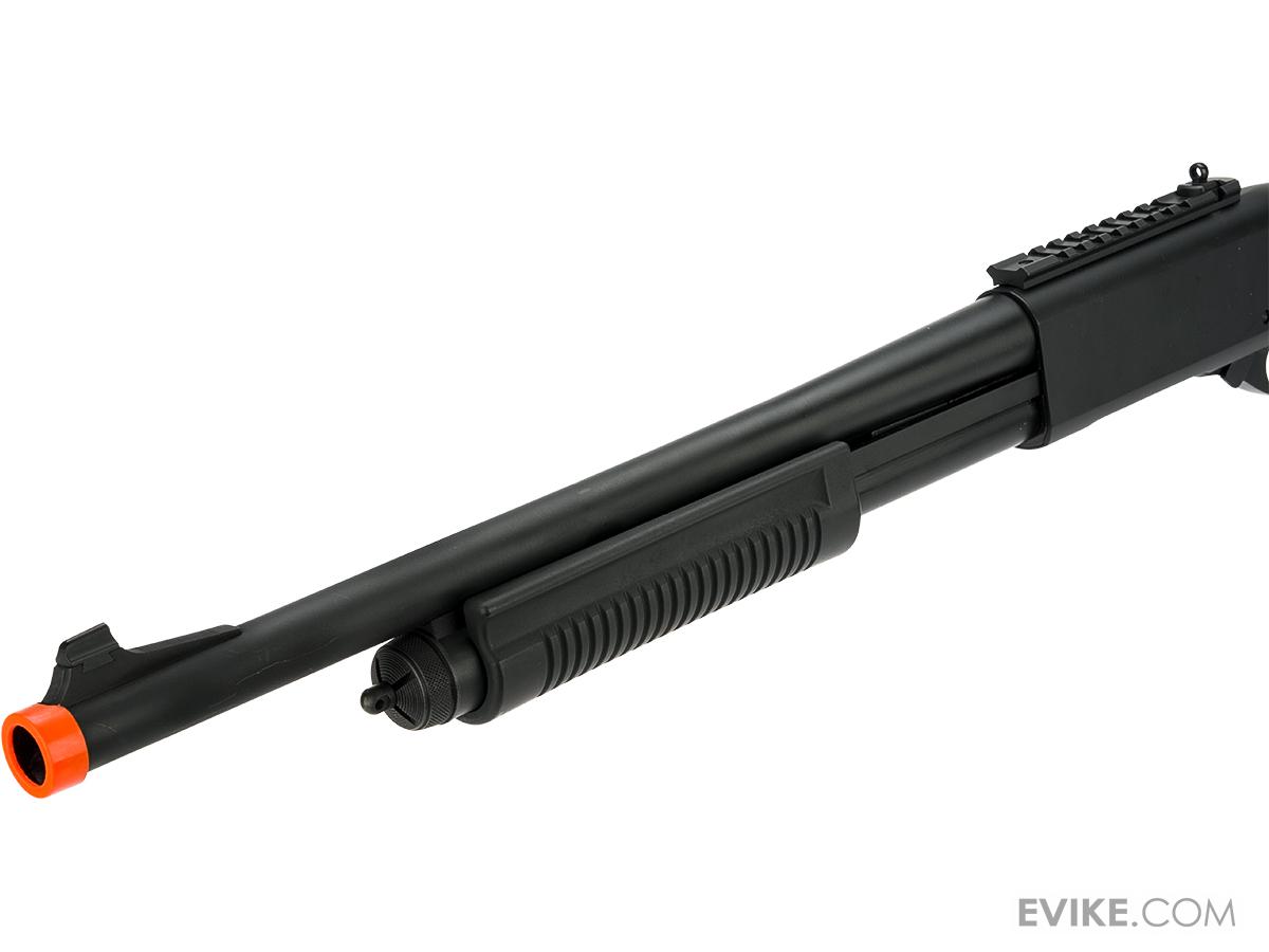 Golden Eagle M870 Gas Powered 36 Shot Pump Action Full Metal Airsoft Shotgun Color Black