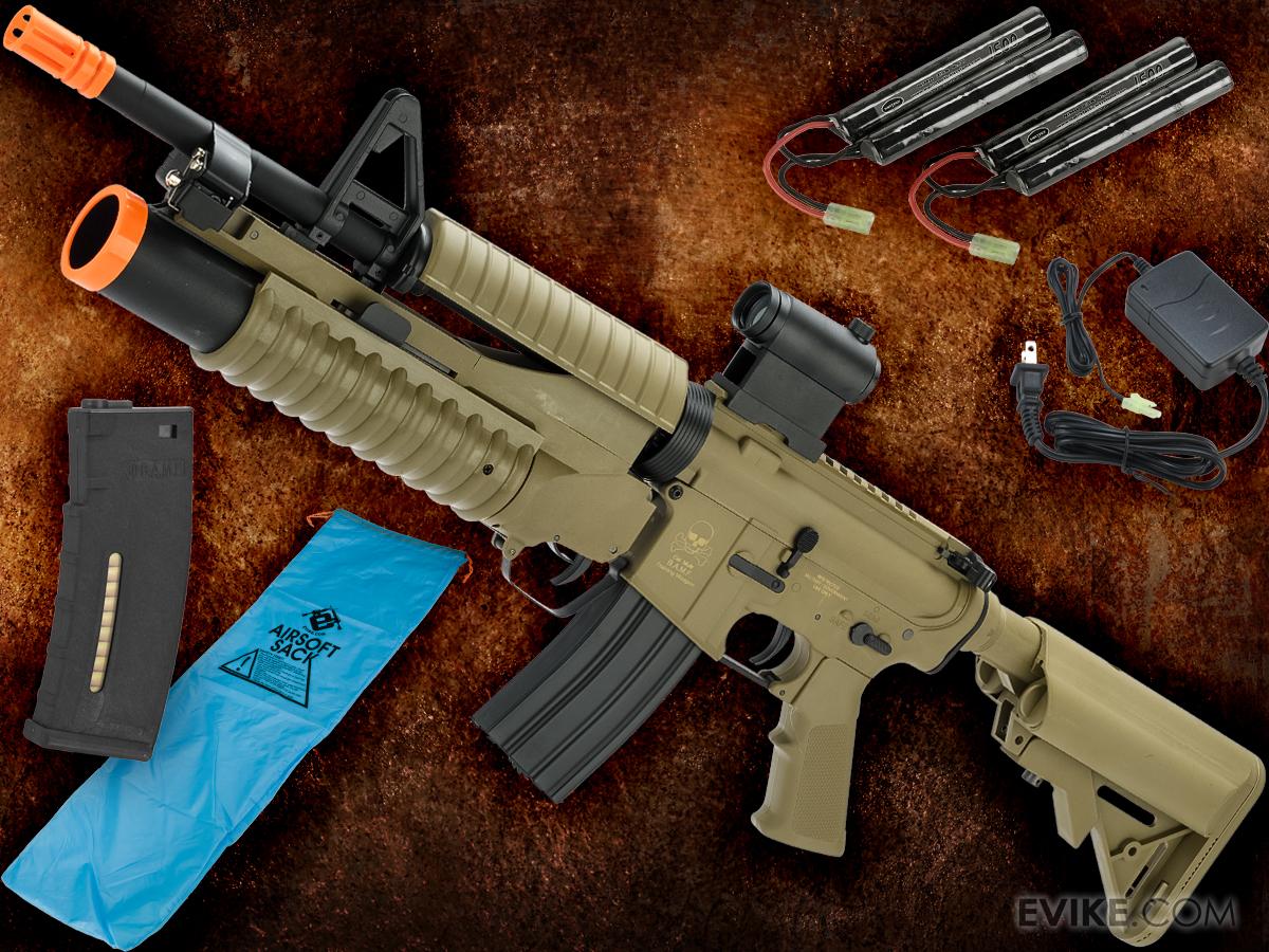"Go Airsoft Starter Package" Avengers BAMF M4 LiPo Ready Airsoft AEG