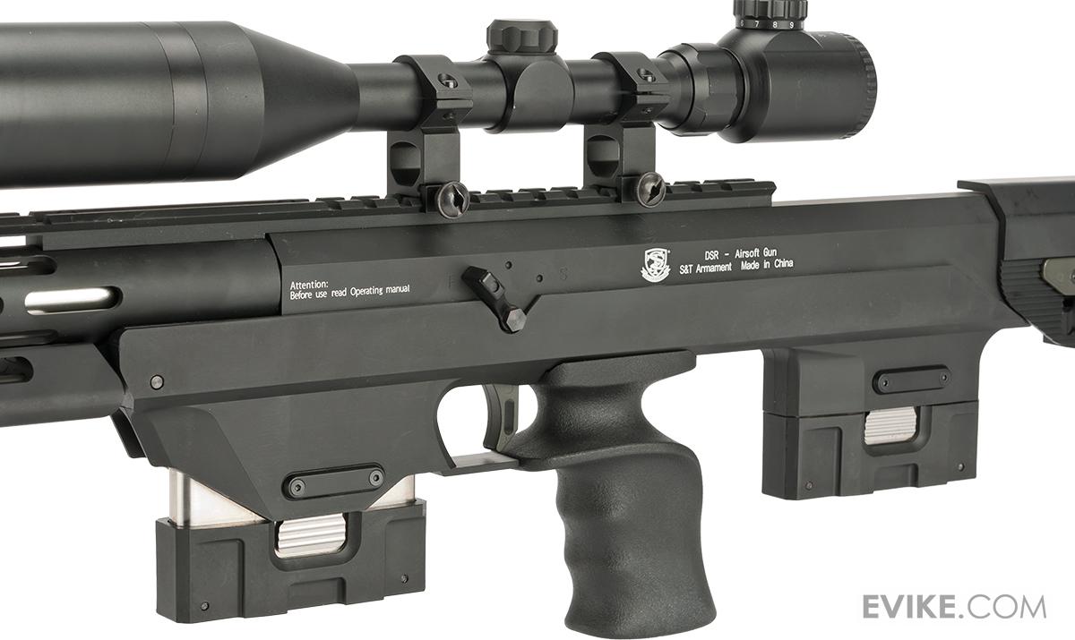 Gas Powered Full Metal DSR1 Advanced Bullpup Sniper Rifle (Color Black), Airsoft