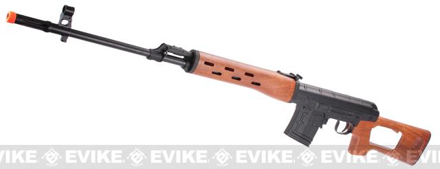 A&K SVD Dragunov Bolt Action Airsoft Sniper Rifle (Color: Imitation Wood Furniture)