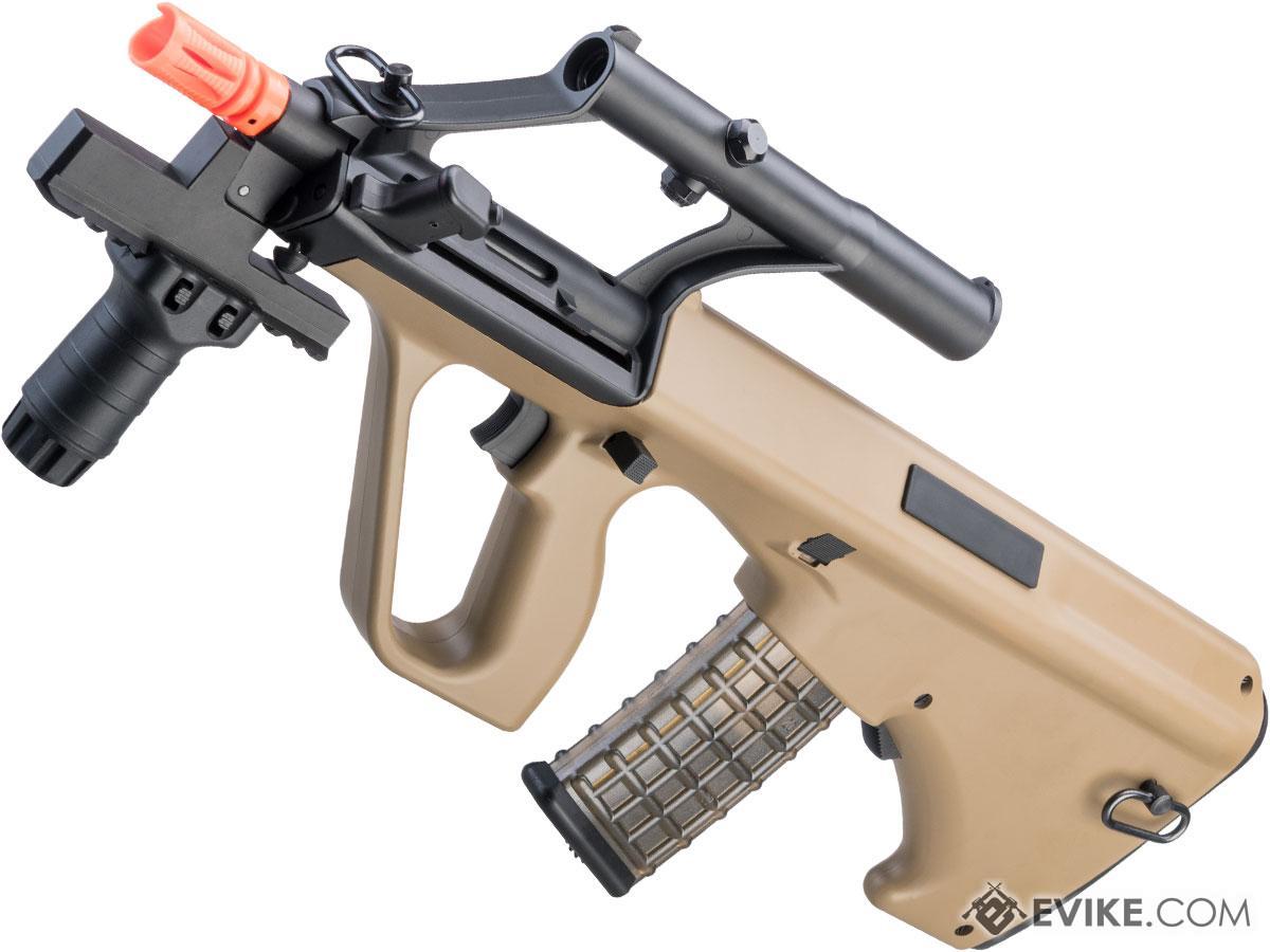 Snow Wolf AUG A1 Military Bullpup Airsoft AEG Rifle w/ Integrated Scope (Color: Desert Tan / CQB Tactical)