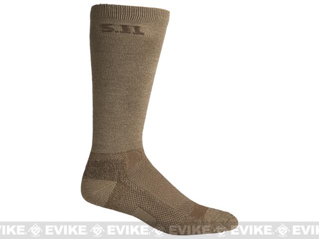 5.11 Tactical Level I 9 Socks - Coyote Brown