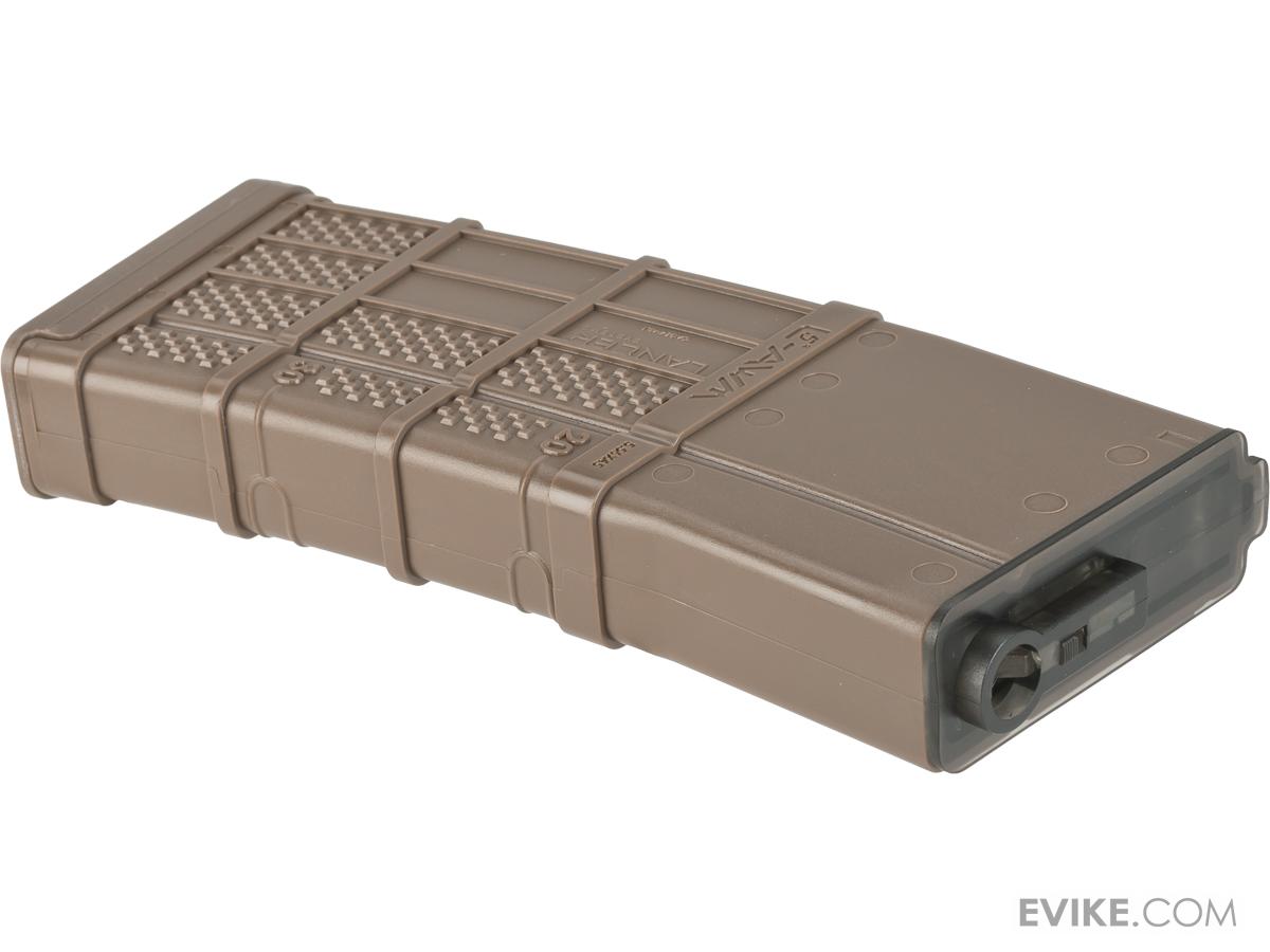 Gear 190rd Lancer Systems Licensed L5 AWM Airsoft MidCap Magazines Set of 5 / Dark