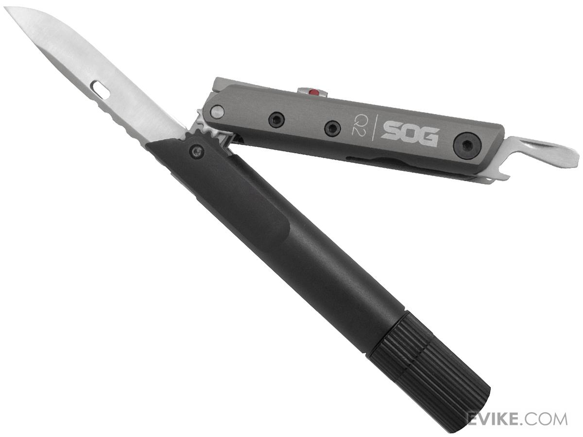 SOG Knives Baton Q2 Multitool with Flashlight, Tactical Gear/Apparel