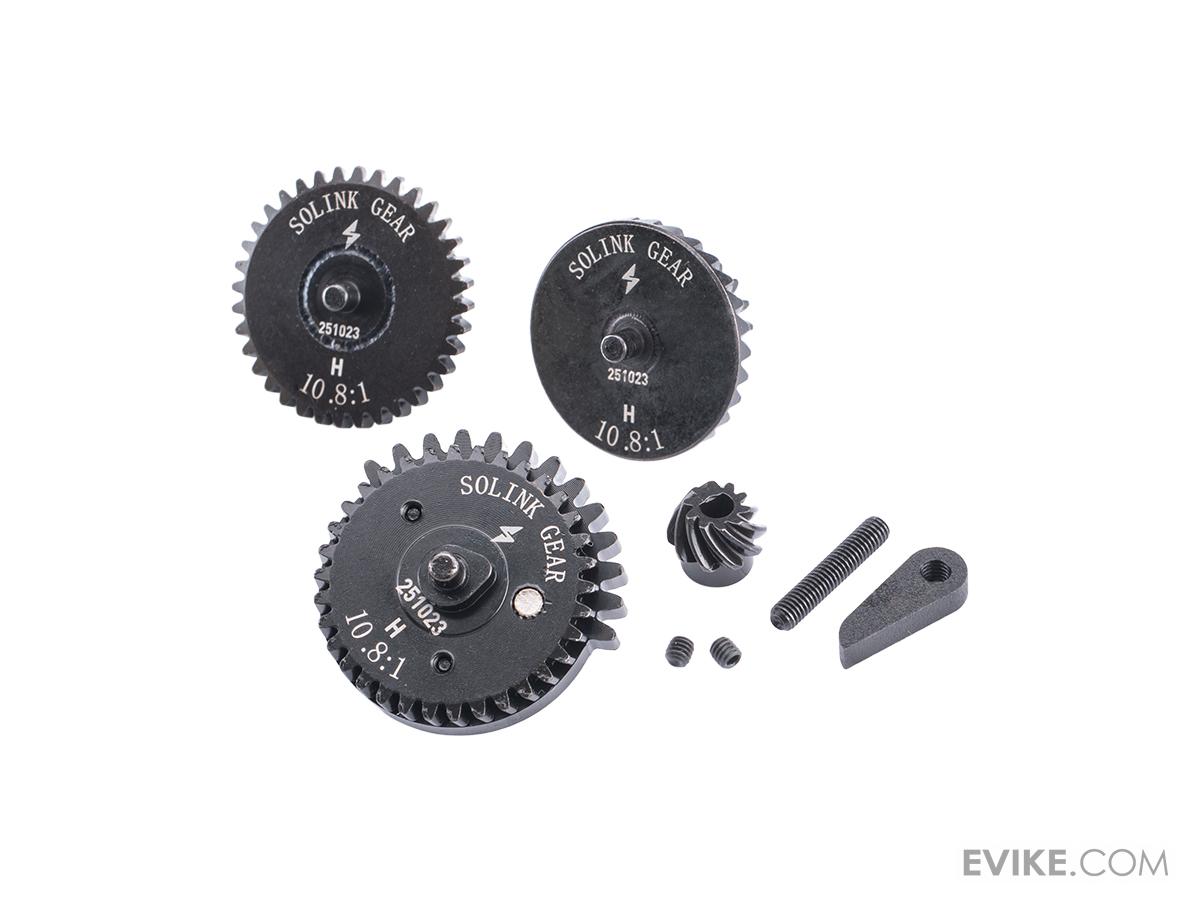 金属　Model Gear塗装ブース　350mm Solink Motor High Speed CNC Steel Gear Set for Airsoft AEG Rifles