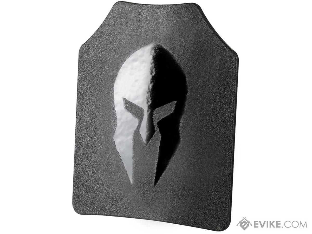 Spartan Armor Systems AR500 OMEGA Level III Steel Core Body Armor Plate (Model: Shooters Cut - Single Curve w/ Base Coat / 10x12 / Set of Two)