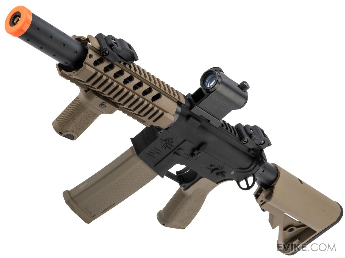 Specna Arms / Rock River Arms Licensed EDGE Series M4 AEG (Model: M4 CQB Suppressed / 2-Tone Black & Tan)