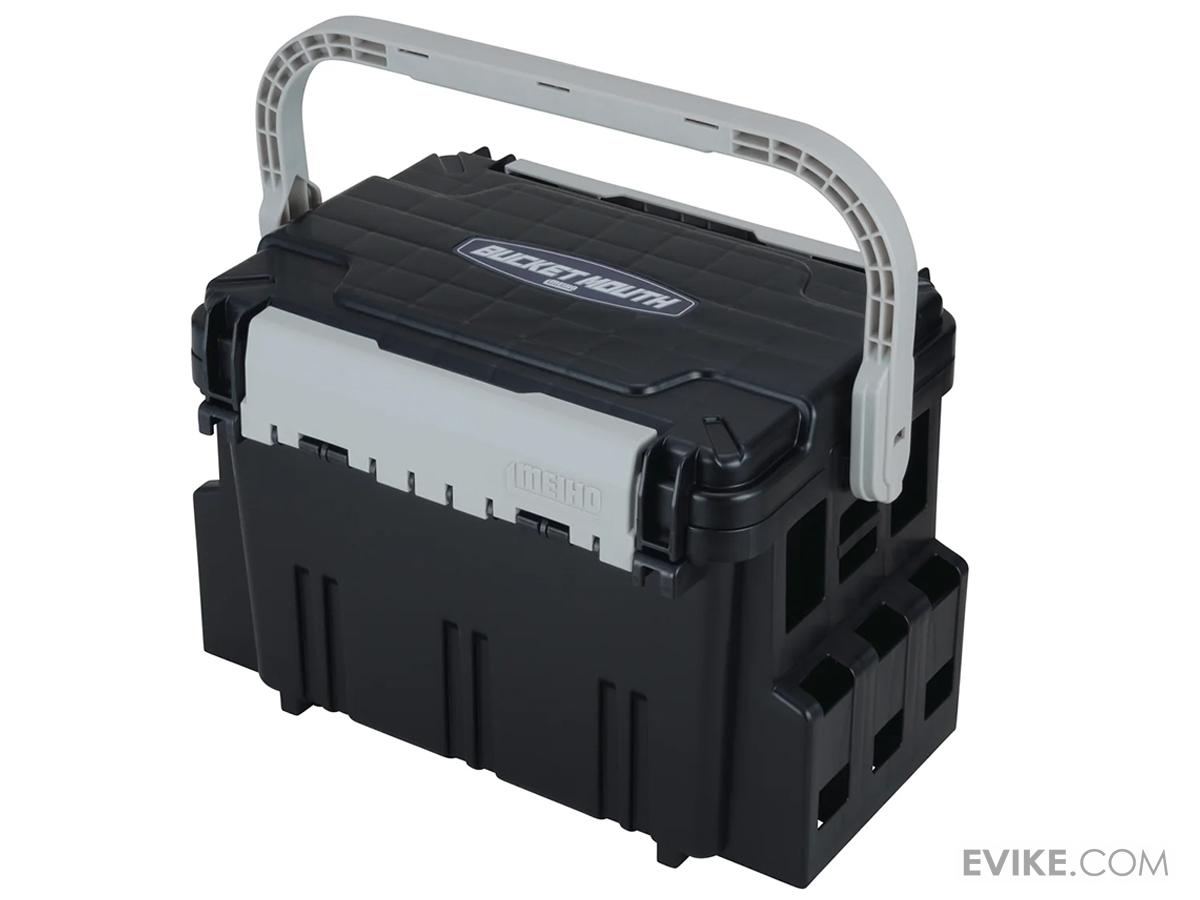 Meiho Bucket Mouth 5000 Tackle Box (Color: Black) | Evike.com