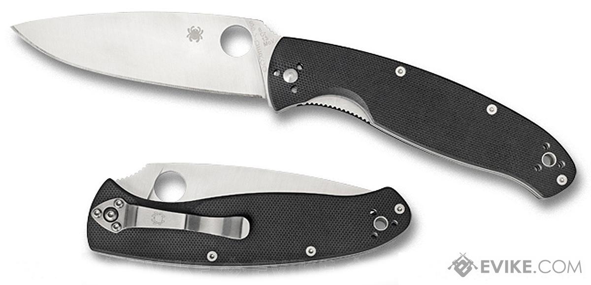 Spyderco Resilience 4.25 Liner Lock Knife with G10 Grips - Plain Blade