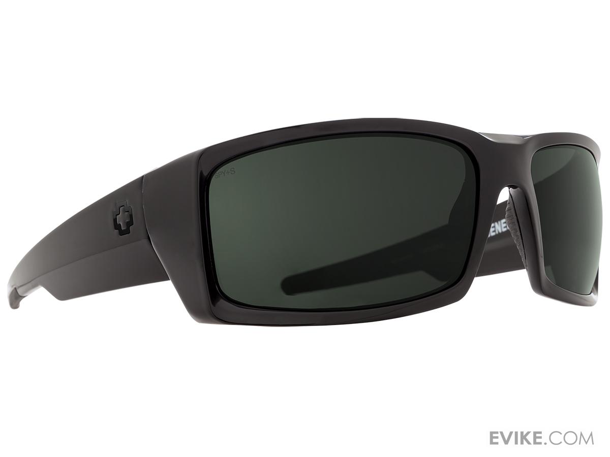 Spy Optic General Sunglasses (Model: Matte Black Frame / ANSI RX / HD Plus Gray Green Lens)