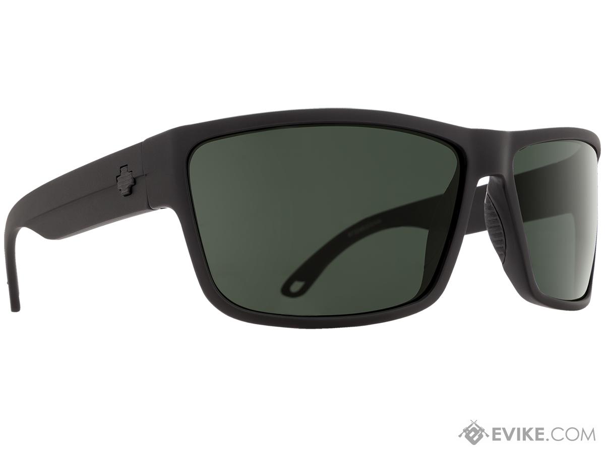 Spy Optic Rocky Sunglasses (Color: Matte Black Frame / HD Plus Gray Green Lens / Polarized)