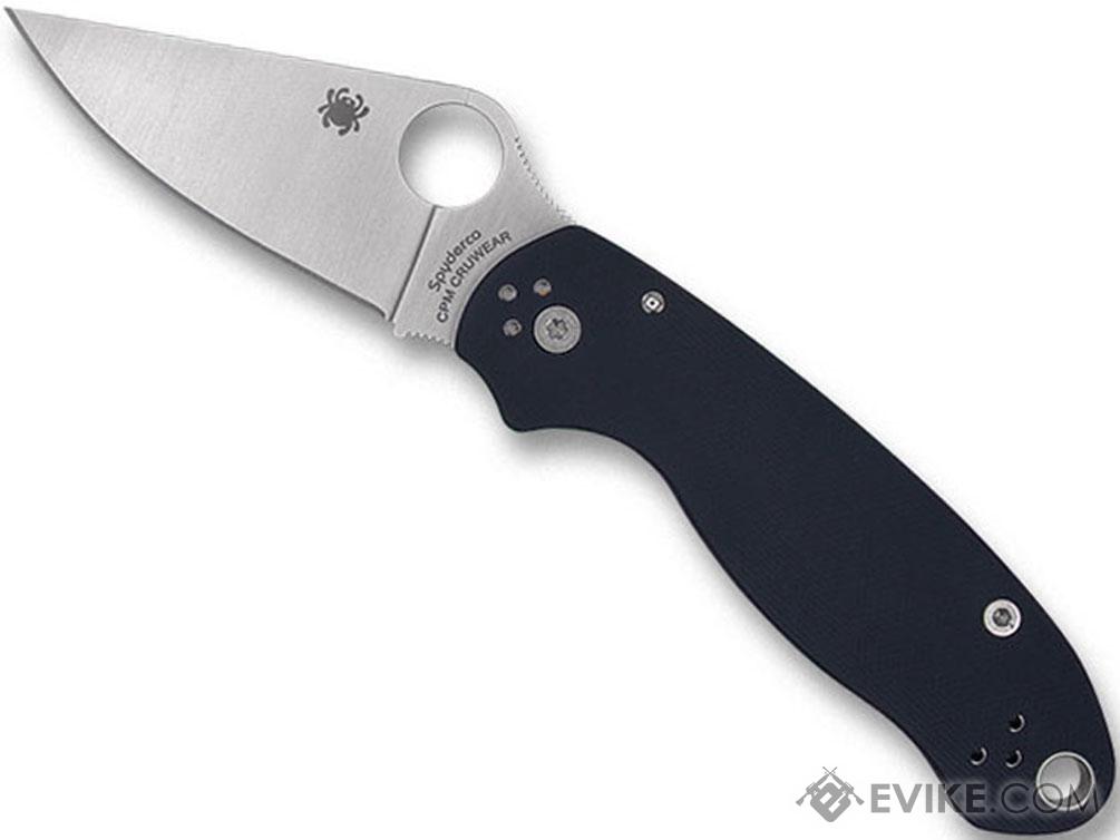 Spyderco PARA 3 Lightweight Folding Knife (Model: Plain Edge / Black G10)