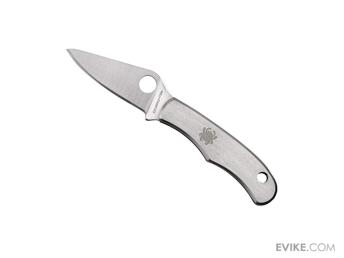 Spyderco BUG Stainless Micro Folding Knife (Model: Plain Edge / Stainless)