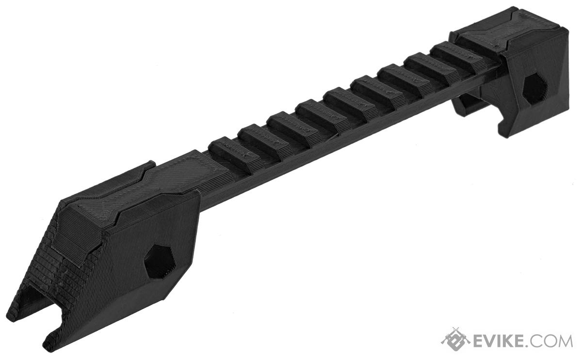 SRU 3D Printed 20mm Optic Rail for SCAR-L P1 Bullpup PDW Airsoft Rifles and Kits (Color: Black)
