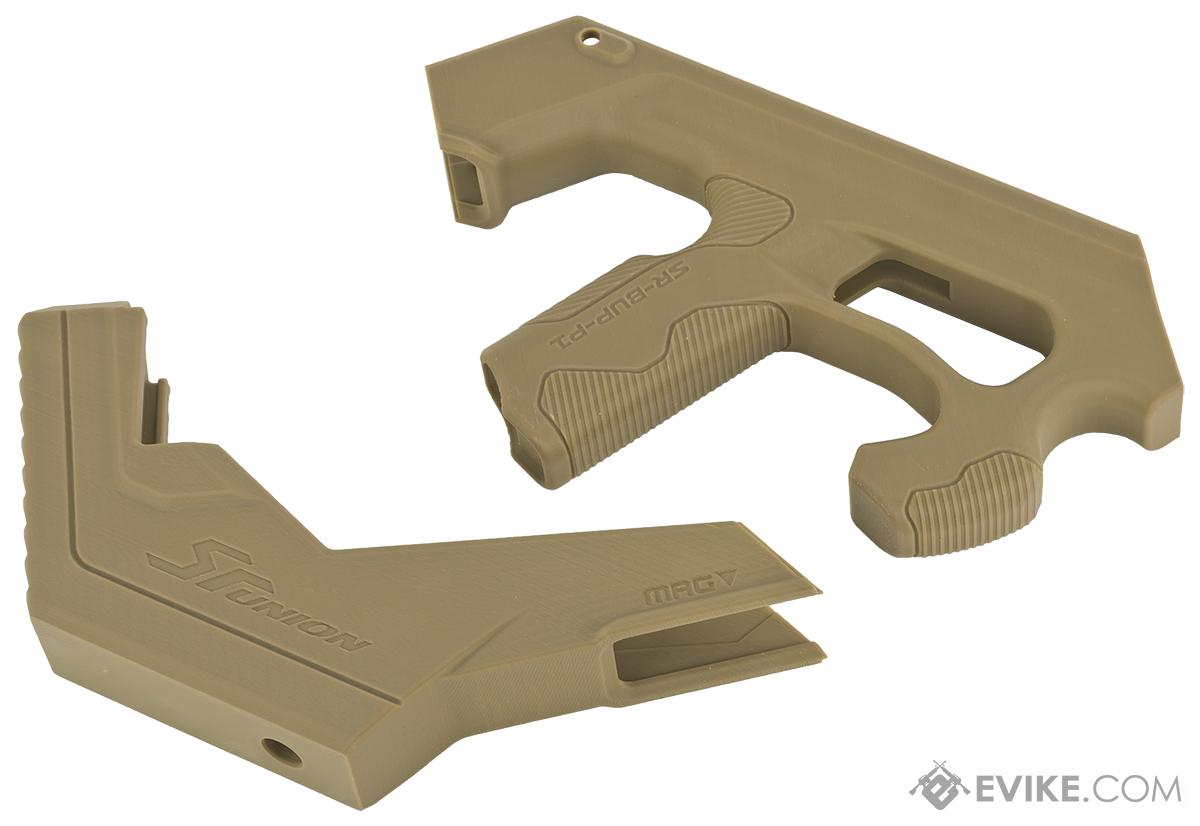 SCAR-L 3D Printer Bullpup Carbine Kit for WE-Tech Mk16 / SCAR-L Gas Blowback Airsoft Rifles (Color: Tan), Accessories & Parts, External Parts, Conversion Kits, MK16 / SCAR Series Kits - Evike.com