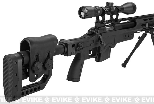 Well MB4411D With Scope And Bipod Airsoft Sniper Black