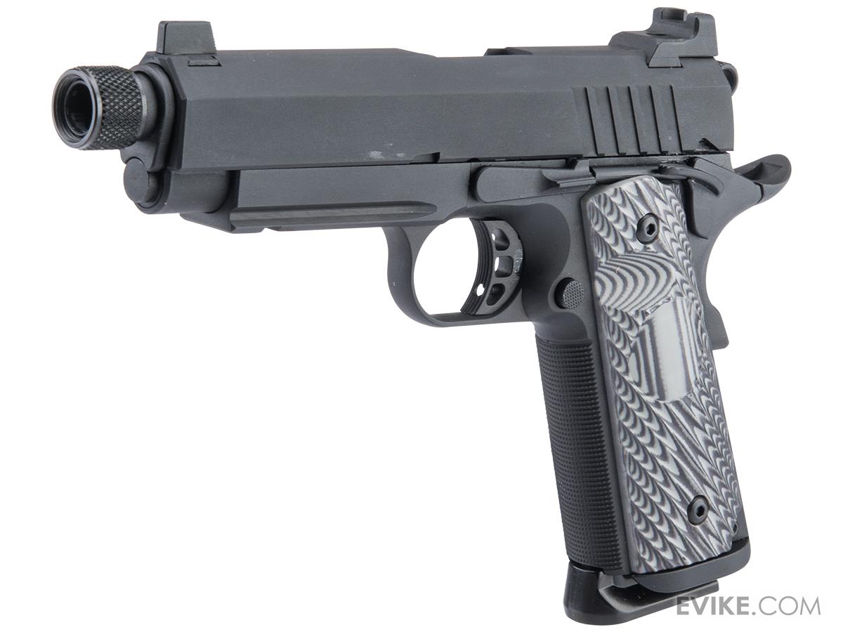 SRC Silent Hawk Tactical 1911 CO2 Powered Airsoft Gas Blowback Pistol (Package: Gun Only)