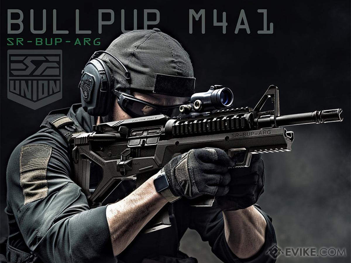 SRU AR Bullpup Kit for M4 Gas Blowback Airsoft Rifles (Color: Black)