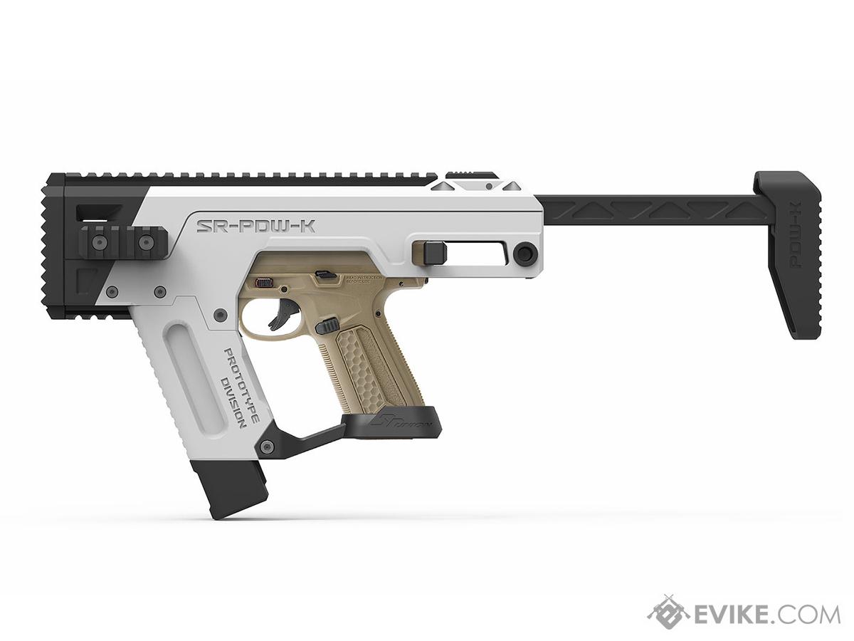 SRU PDW Conversion Kit for Action Army AAP-01 Gas Blowback Airsoft Pistol (Color: White)