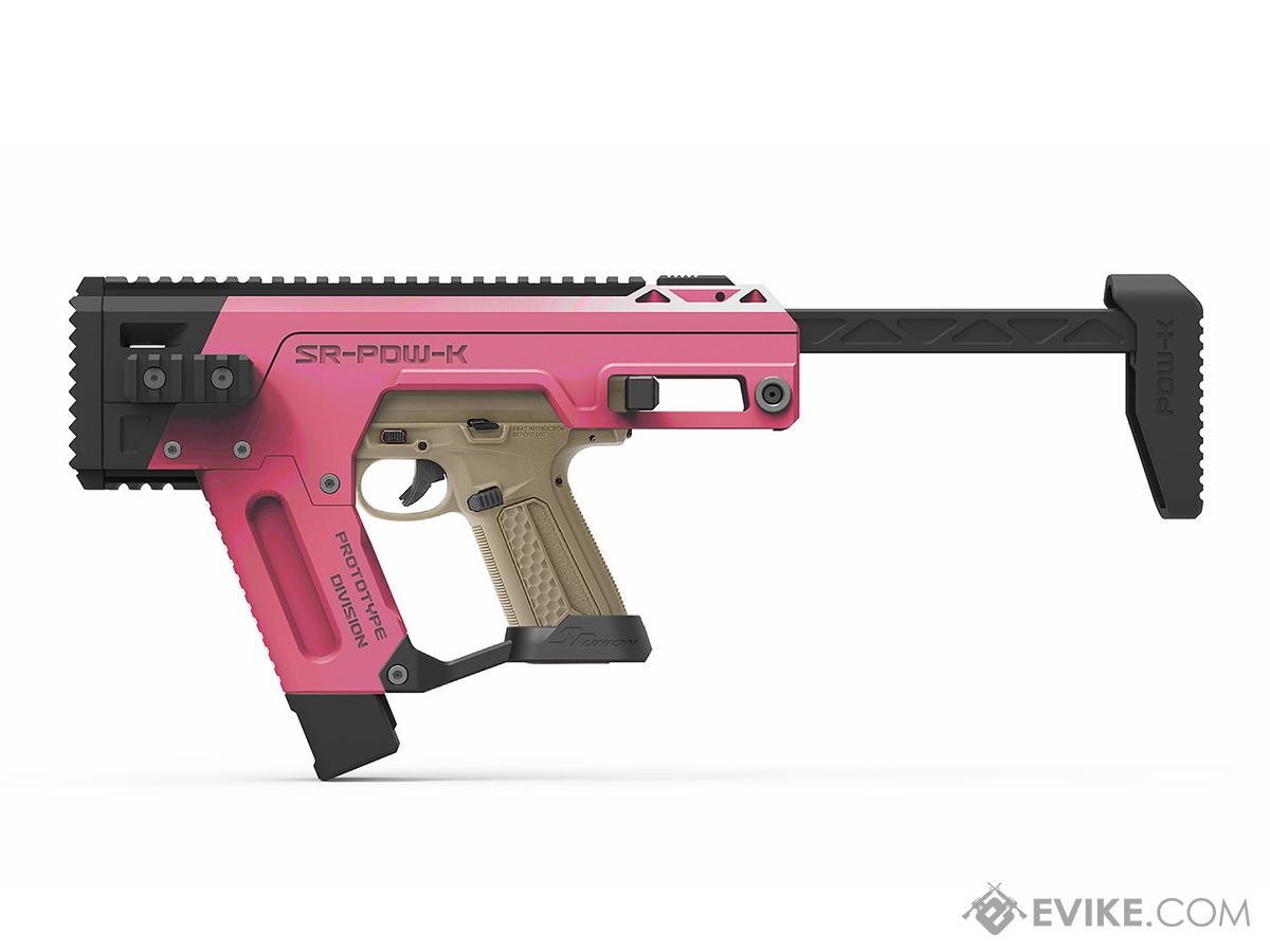 SRU PDW Conversion Kit for Action Army AAP-01 Gas Blowback Airsoft Pistol (Color: Pink)