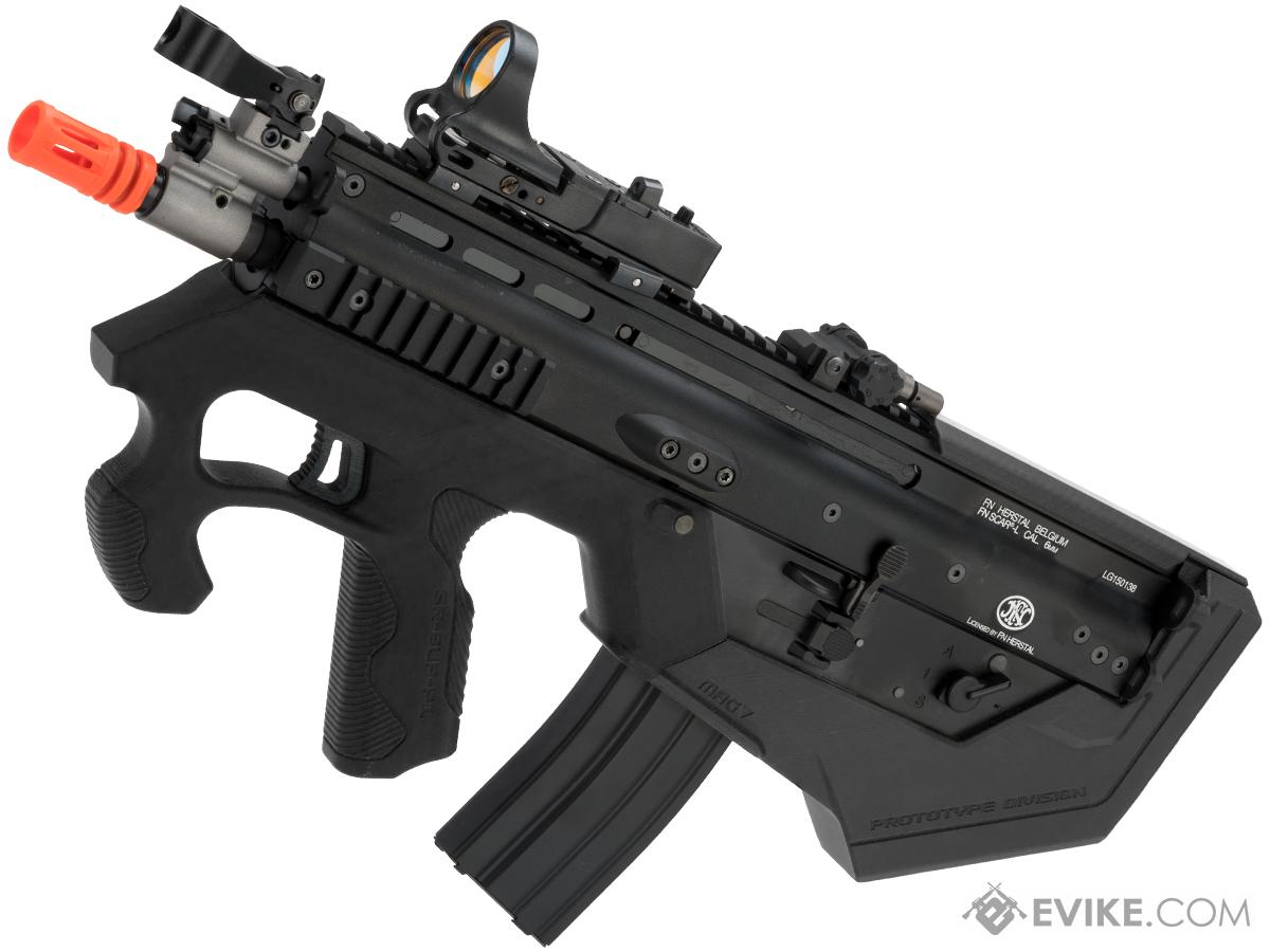 Evike.com Custom WE-Tech SCAR-L Gas Blowback Rifle w/ SRU SCAR-L Bullpup Conversion Kit (Color: Black / CO2)