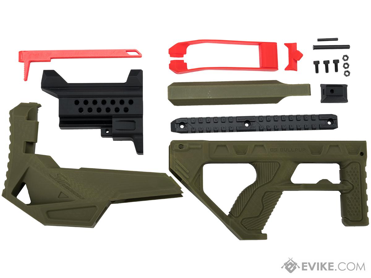SRU 3D Printed Bullpup Conversion kit for GHK G5  Gas Blowback Rifle (Color: OD Green)