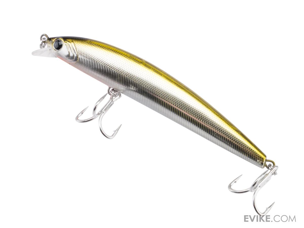 fincheroo fishing lure Brad's ThinFish Gold-Red Chevrons (UV) and flat sides which give it an extremely erratic action Brad's ThinFish Chrome/Black