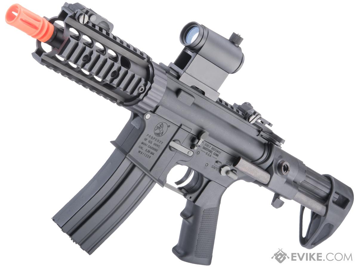 Cybergun Licensed Colt Sportsline M4 AEG Rifle w/ G3 Micro-Switch Gearbox (Model: PDW-S / Black)