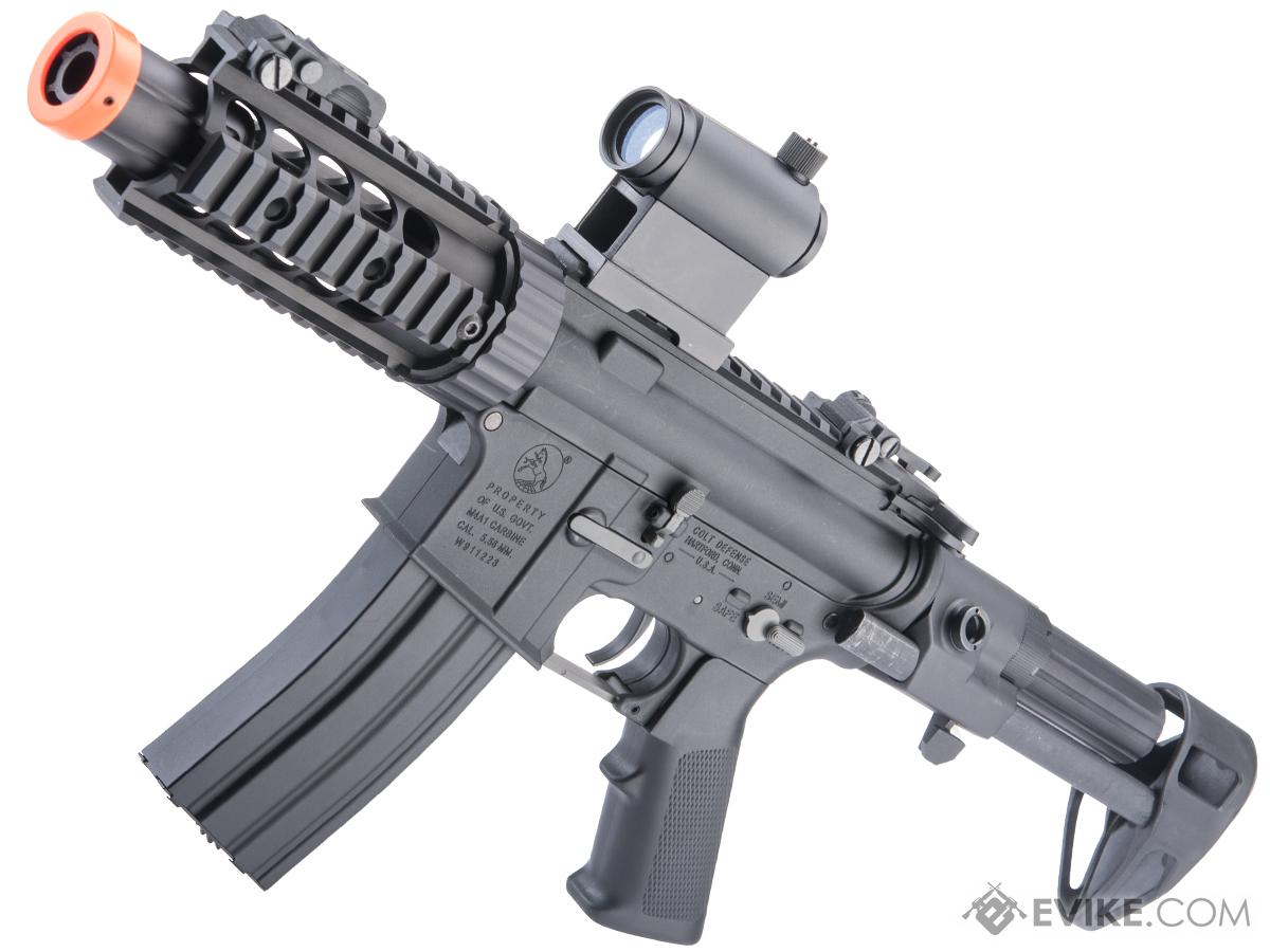 Cybergun Licensed Colt Sportsline M4 AEG Rifle w/ G3 Micro-Switch Gearbox (Model: SD PDW-S / Black)