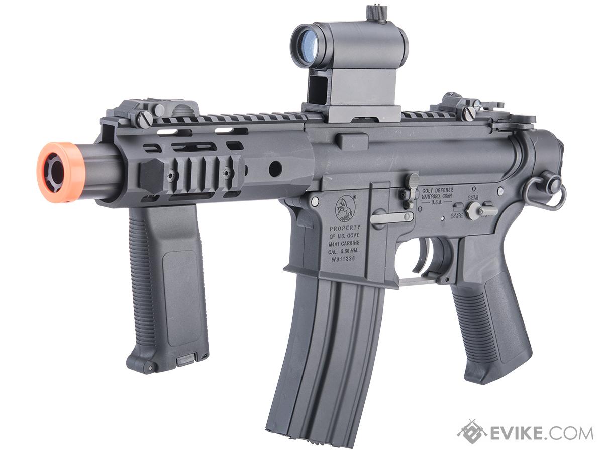 COLT M4 PISTOL M-LOK Cybergun Licensed Colt Sportsline M4 AEG Rifle w/ G3 Micro-Switch Gearbox (Model: URX4 Pistol / Black)