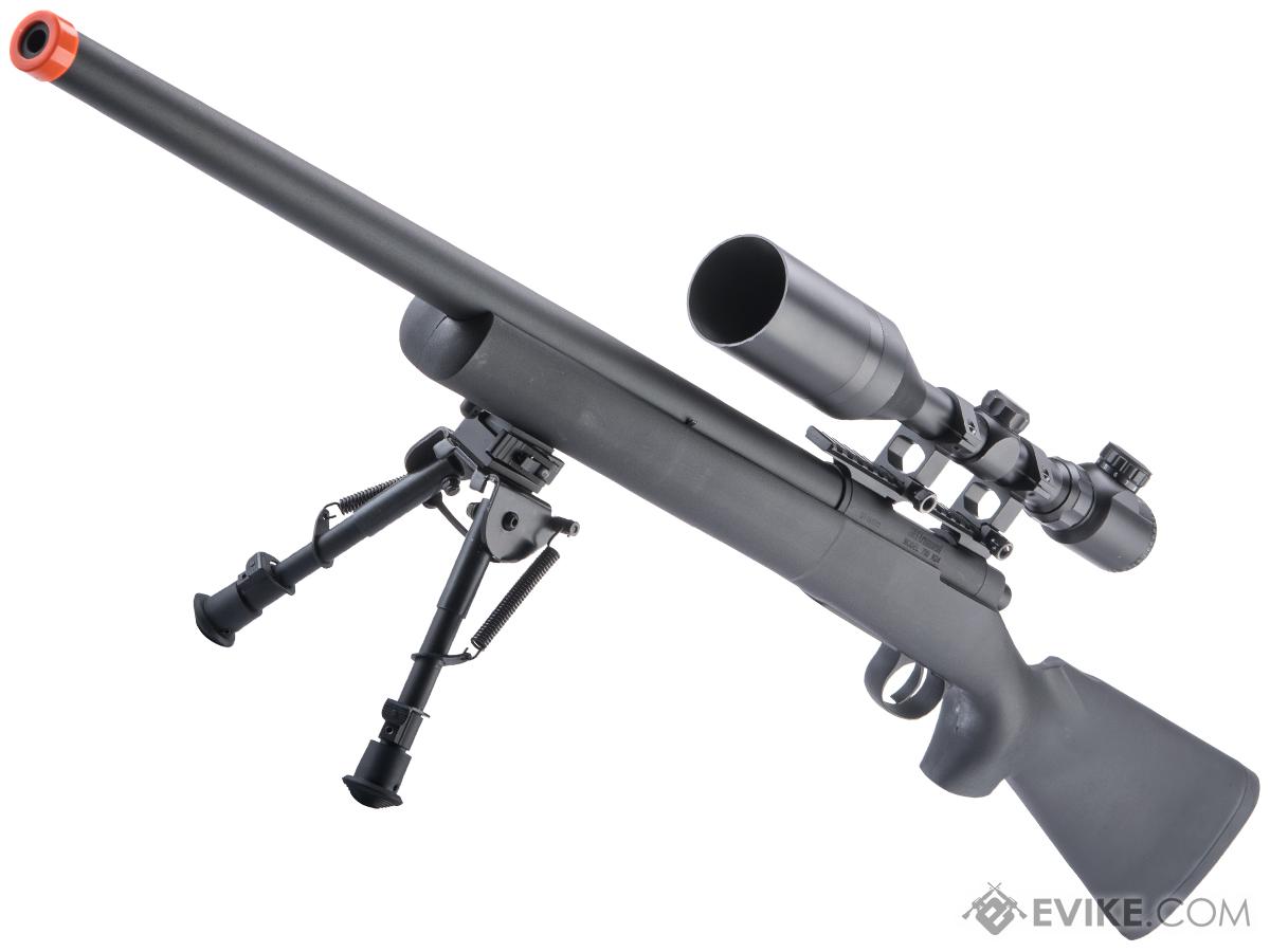 S&T M700 Sportline Bolt Action Spring Power Sniper Rifle (Color: Black)