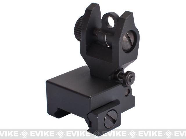 AIM Sports Real Steel Grade M4 / M16 / AR15 Flip-up Rear Sight