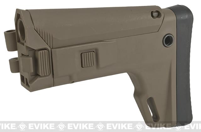 WE-Tech Replacement Ret. Stock for MSK Series Airsoft GBB Rifles - Part# 106-119 (Tan)