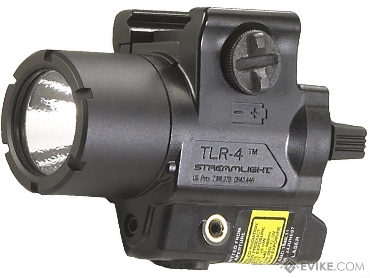 Streamlight TLR-4 125 Lumen C4 LED Rail Mounted Weapon Light with Integrated Laser - Black