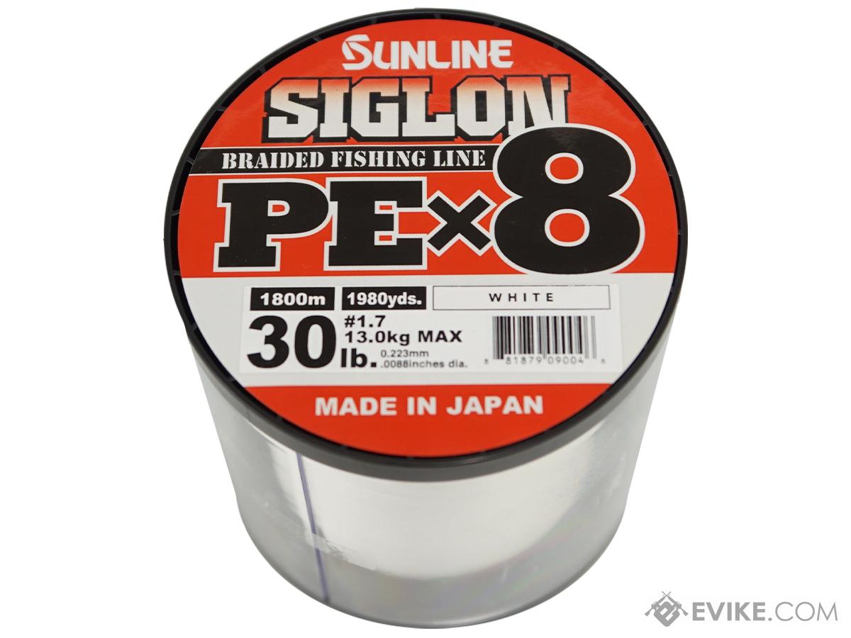 Sunline Siglon PEx8 Braided Fishing Line (Color: White / 100lbs