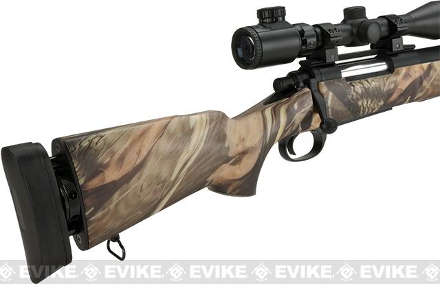 Snow Wolf US Army M24 Airsoft Bolt Action Scout Sniper Rifle (Color: Jungle Camo), Airsoft Guns ...