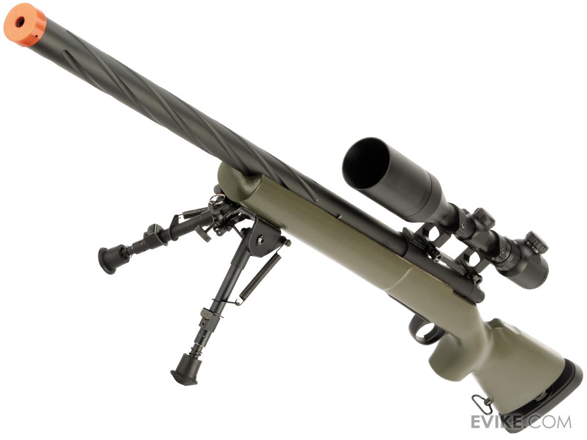 Snow Wolf US Army Style M24 Airsoft Bolt Action Scout Sniper Rifle w