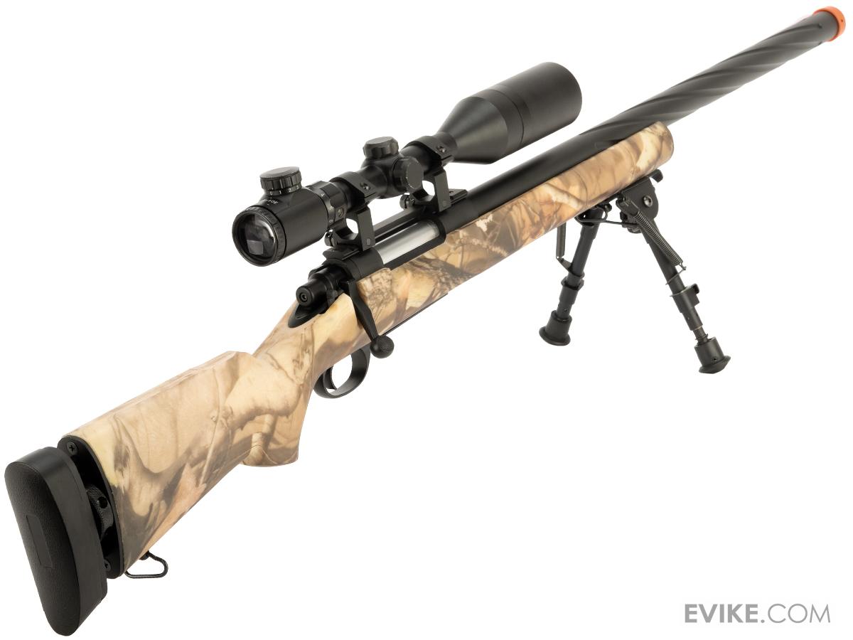 Snow Wolf US Army Style M24 Airsoft Bolt Action Scout Sniper Rifle w