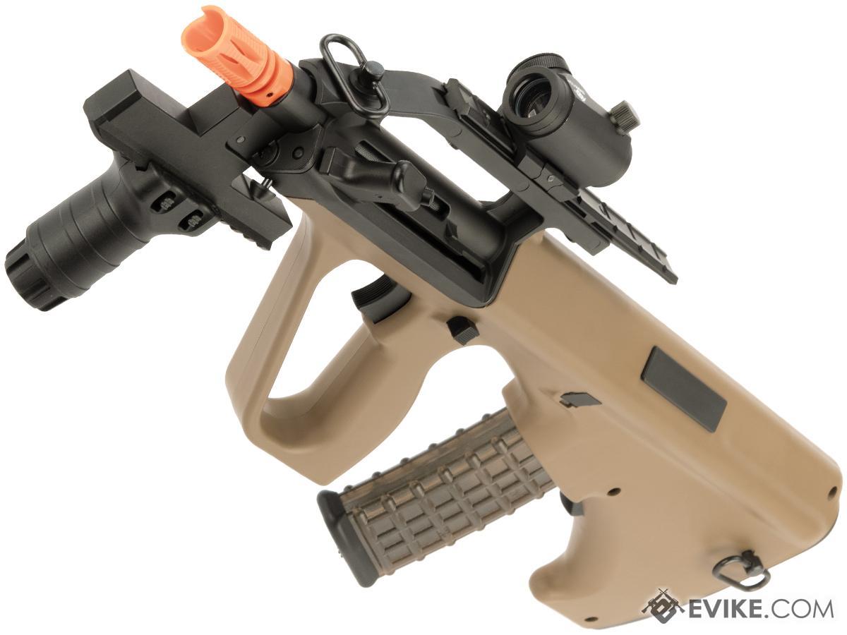 Snow Wolf AUG Civilian Model Bullpup Airsoft AEG Rifle (Color: Desert Tan / CQB Tactical)