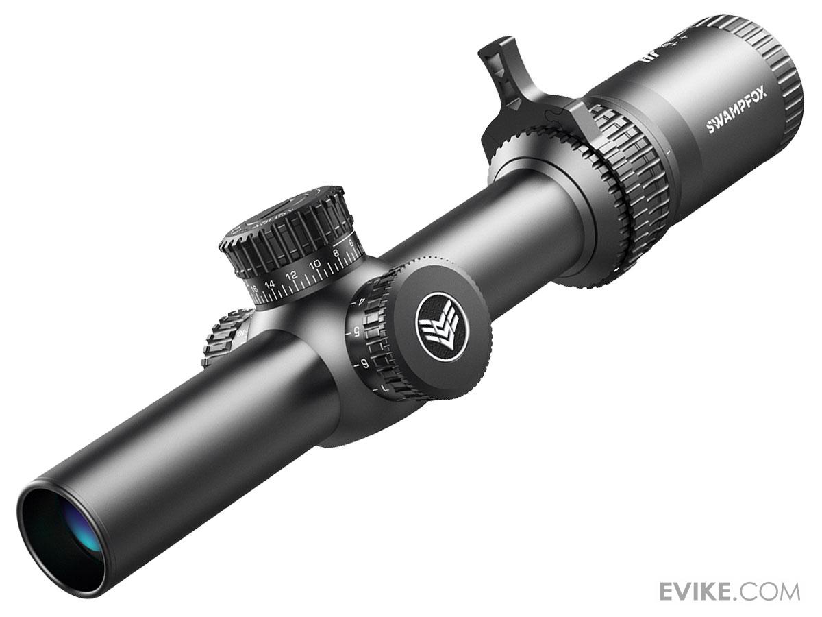 Swampfox Optics Tomahawk Series SFP Illuminated LPVO Scope (Model: 1-4X24 / Guerrilla Dot BDC)