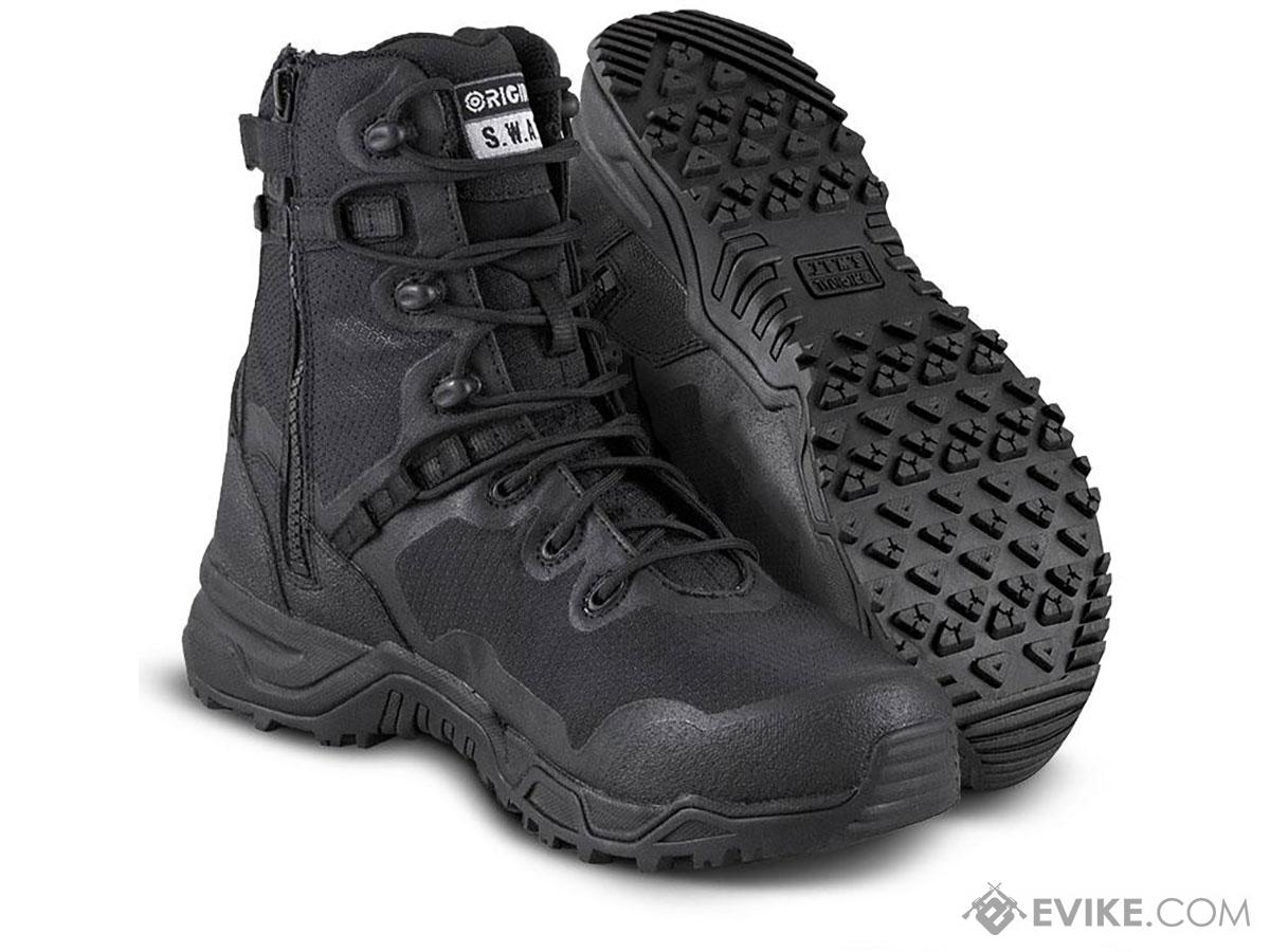 Original SWAT  Alpha Fury 8 Side Zip Boots (Color: Black / 9)