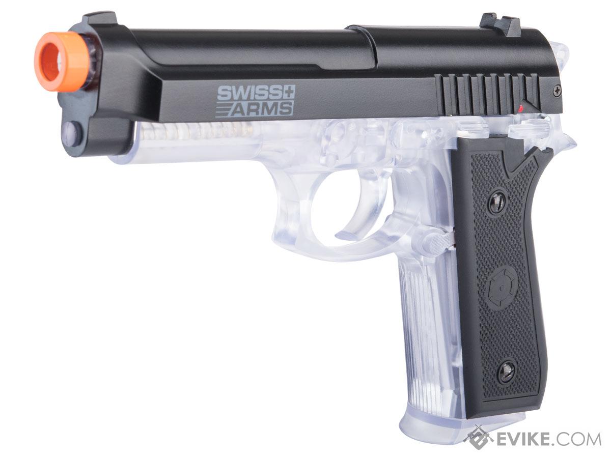 Swiss Arms PT92 M9 Airsoft Full Size Pistol (Model: Metal Slide / Clear)