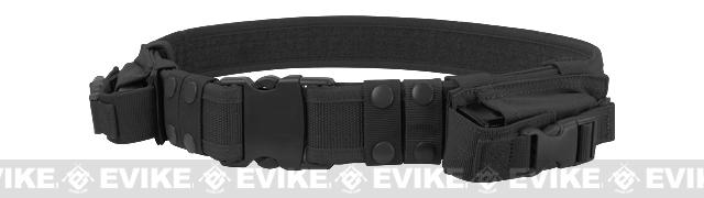 Condor Tactical Pistol Belt w/ Mag Pouches (Color: Black)