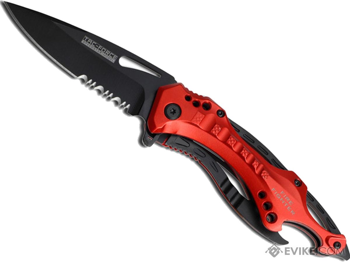 Tac-Force by M-Tech 4.5 Tactical Assisted Opening Knife (Type: Red Handle / Black Blade)